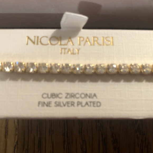 Nicola Paris Cubic Zirconia Fine Silver Plated bracelet - Picture 6 of 7